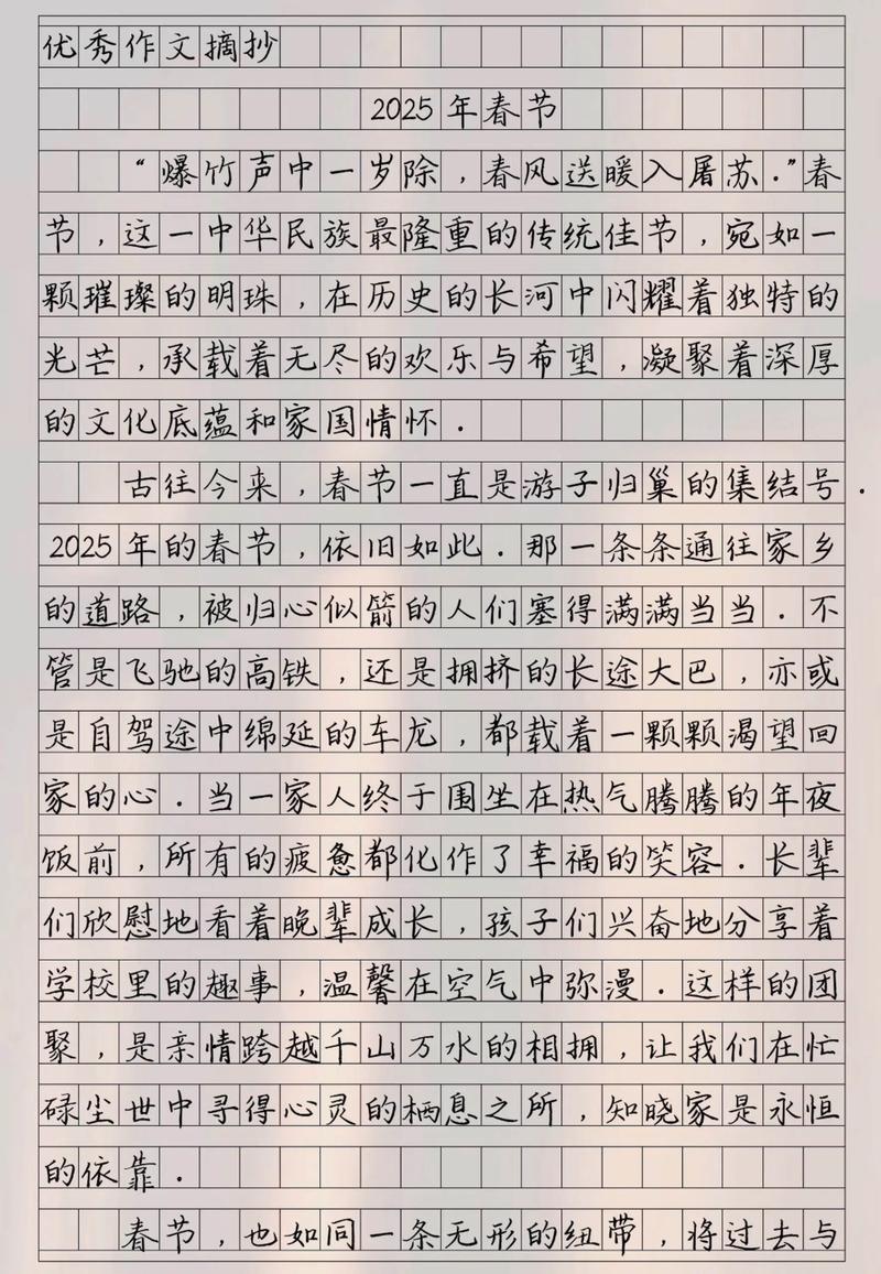 我在2025年作文初中