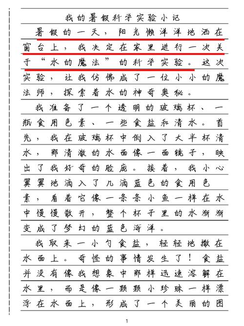 有趣的实验作文初中作文