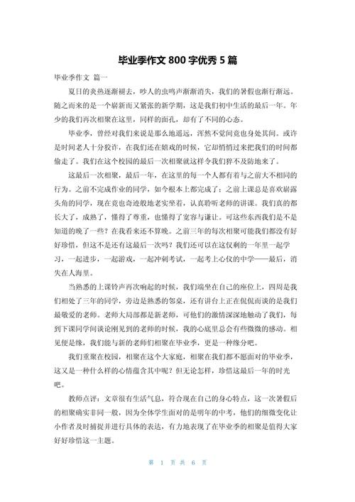 作文初中毕业后700字