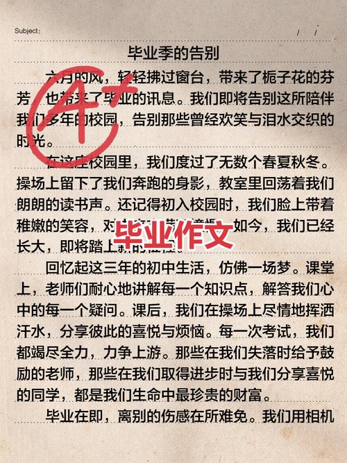 初中毕业之际的伤感文章