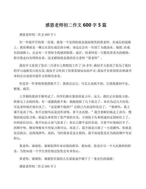 老师你好初中七百字作文