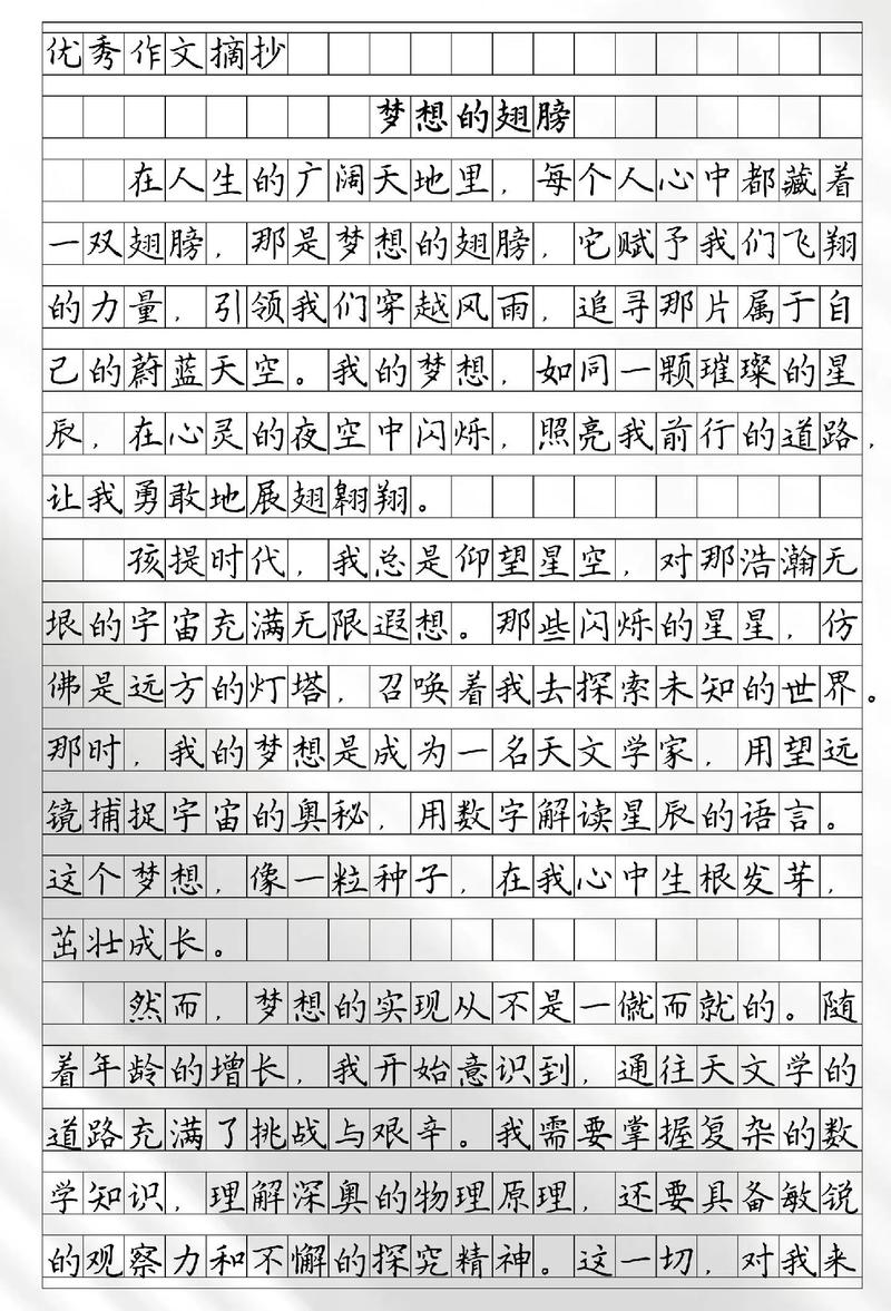 初中的梦想400字大全