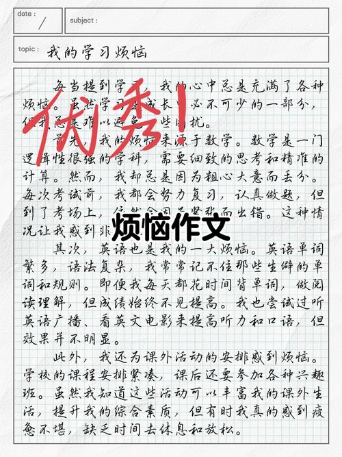 幸福的烦恼作文初中作文