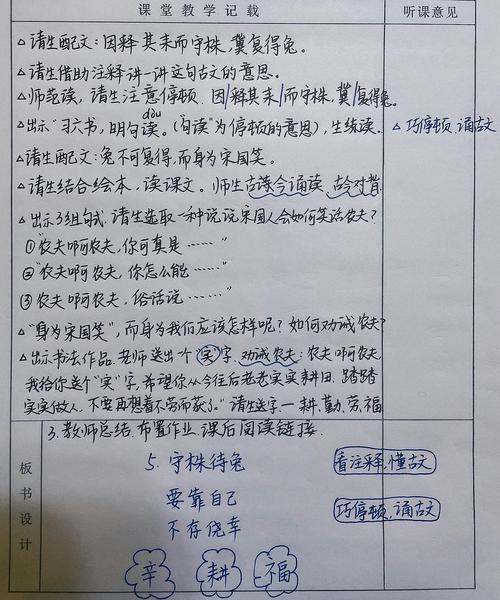 小学语文听课评语和建议