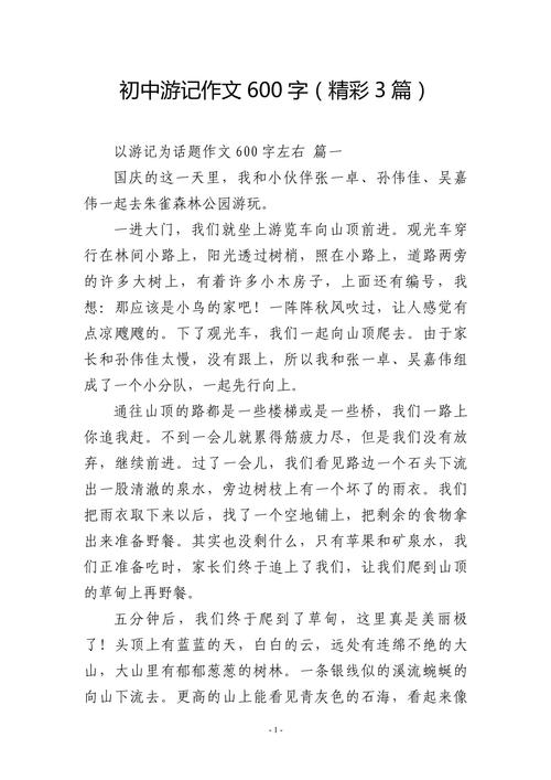 特别的旅行作文初中结尾