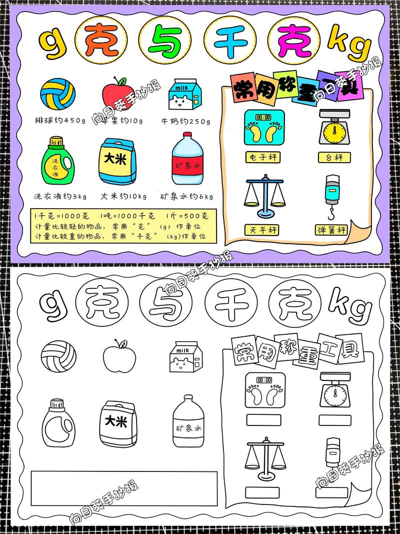 小学二年级数学克和千克