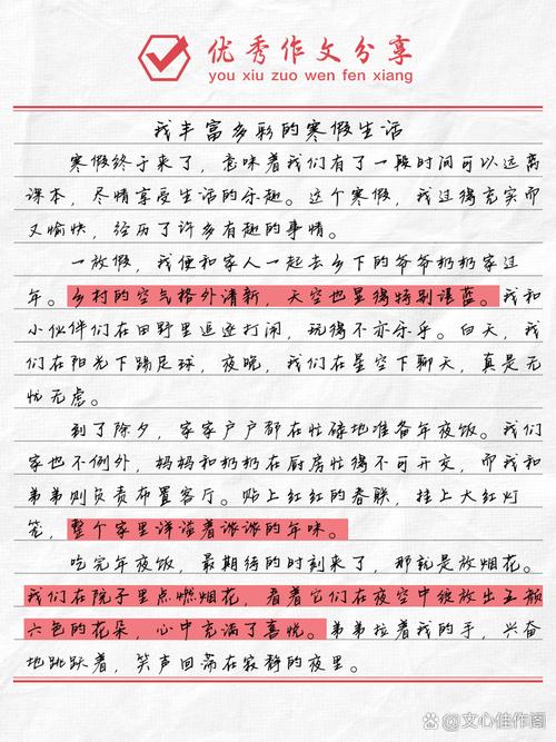 多彩的假期生活初中作文