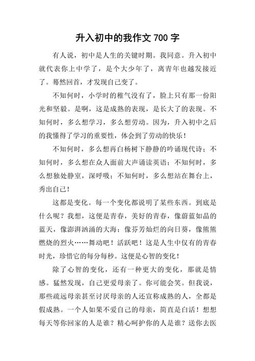 进入初中我学会了 作文