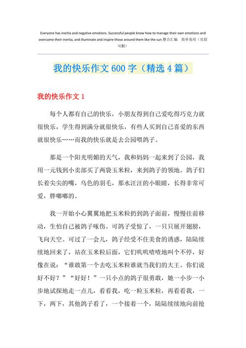 我的快乐作文初中700