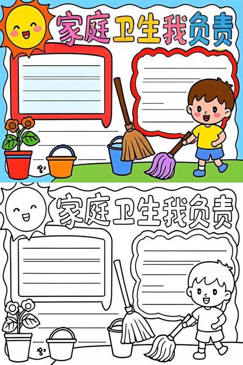 小学生环境卫生手抄报