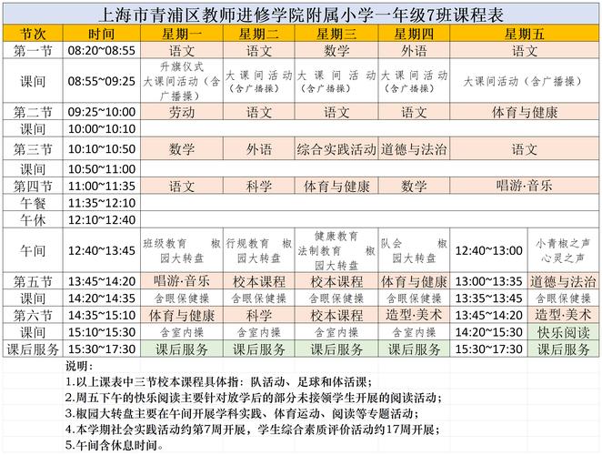 国家规定中小学课时量