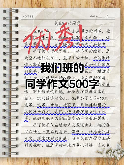 初中同班同学作文600