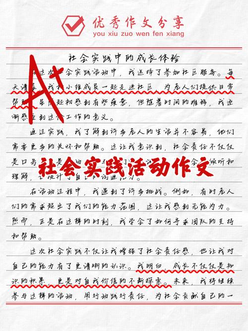 初中社会实践作文700