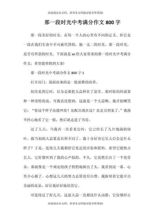 初中好的叙事作文800