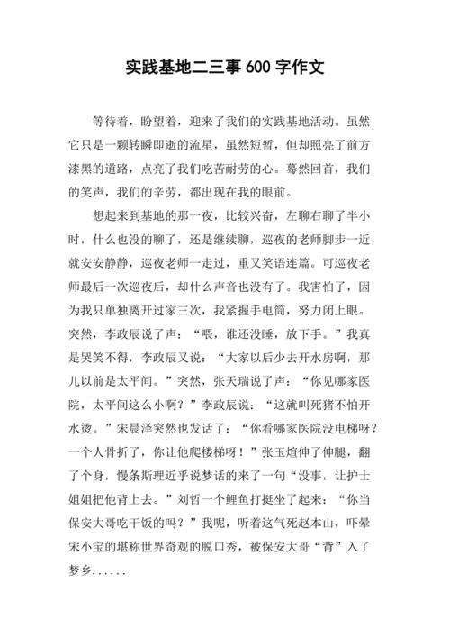 二三事600字初中作文