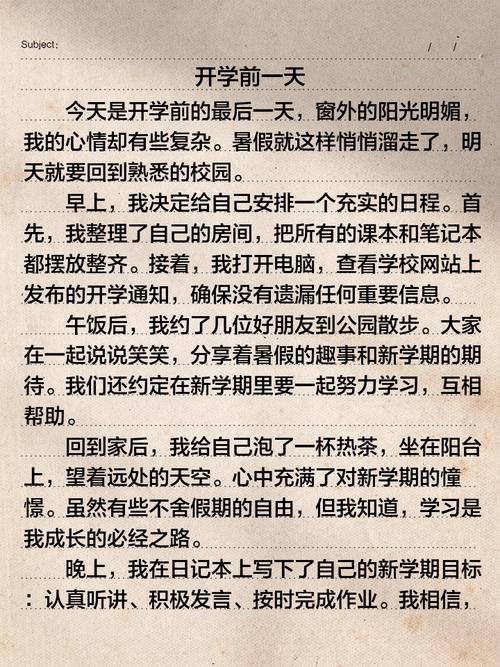 进入初中的感想400字