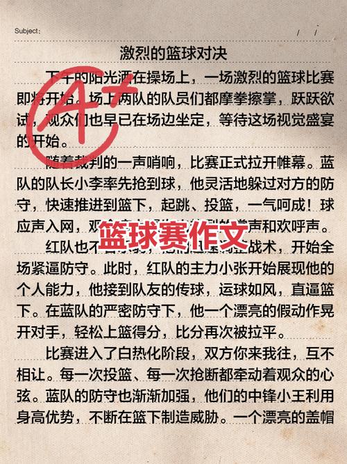 篮球我的最爱 初中作文