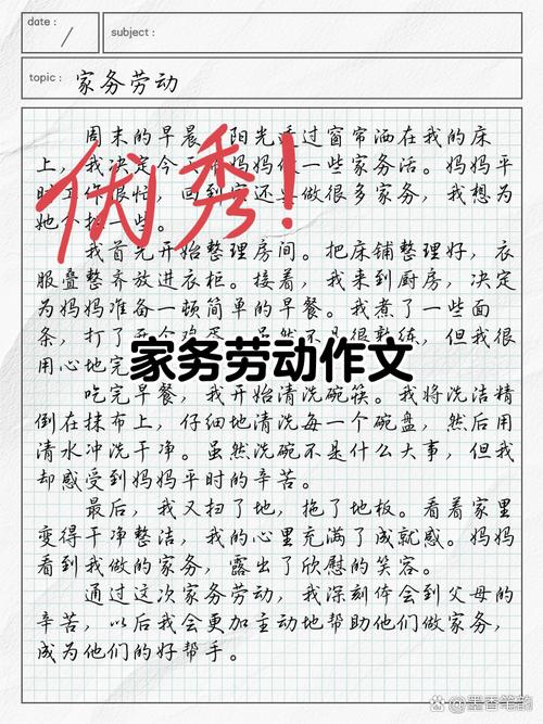 做家务300字初中作文