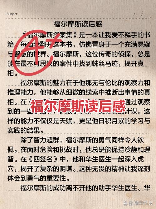 福尔摩斯 读后感 初中