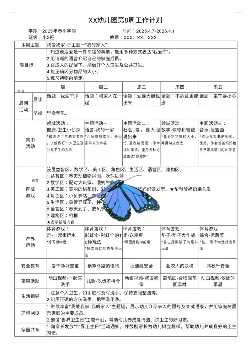2025早教活动安排