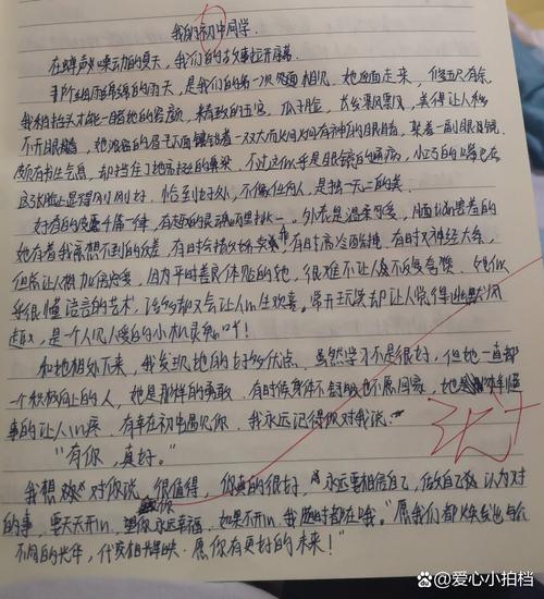 初中我的同学作文600