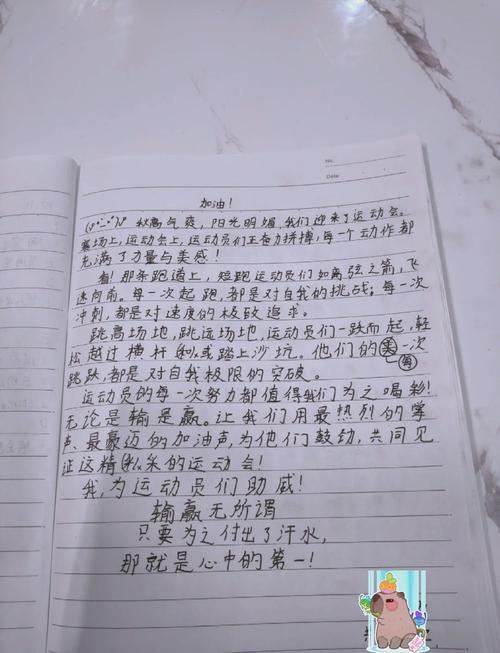 小学二年级运动会稿件