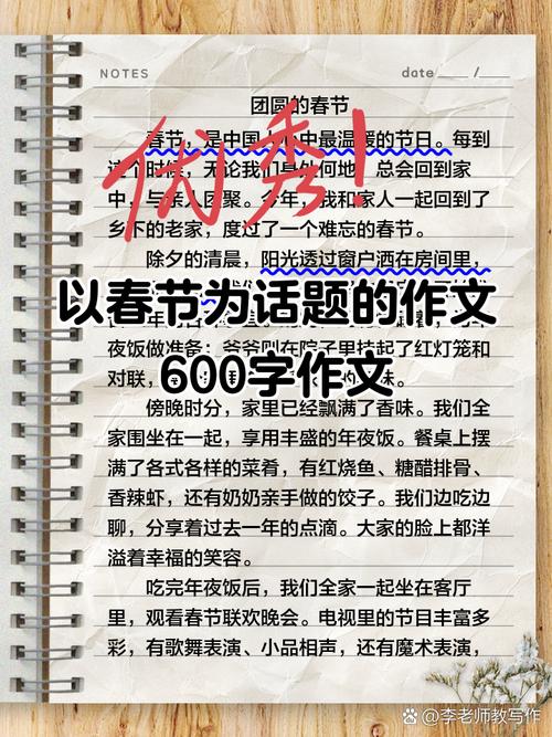 过新年600字作文初中