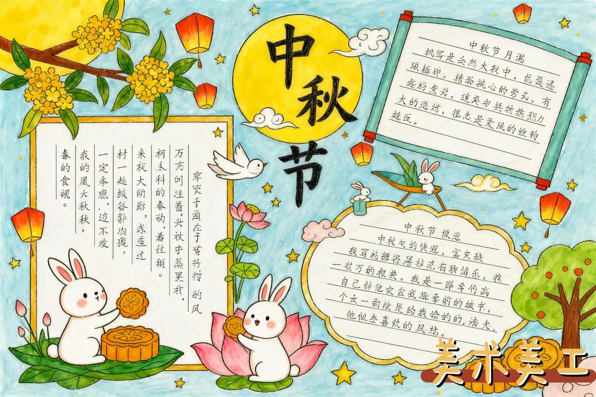 小学生中秋佳节手抄报