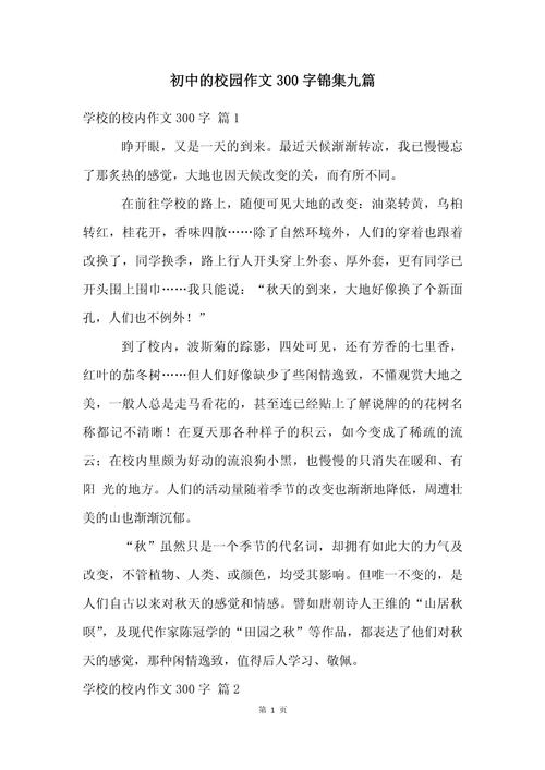 小练笔作文300字初中