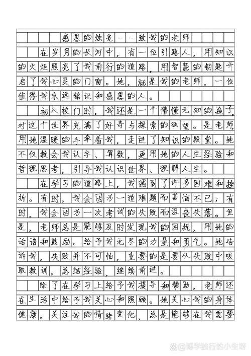 初中写老师的作文400