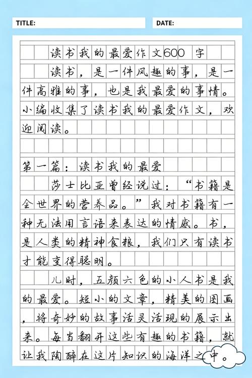 好书，我的最爱初中作文