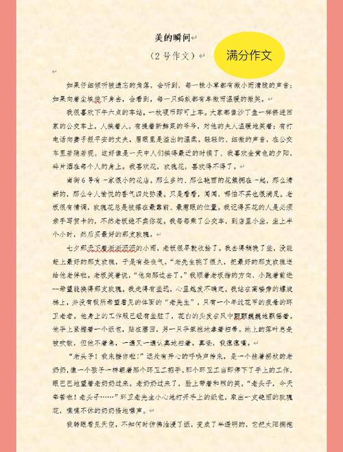 初中作文精彩片段与赏析
