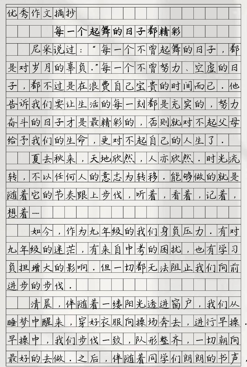 初中作文精彩片段与赏析