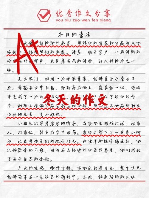 关于冬天的文章初中作文