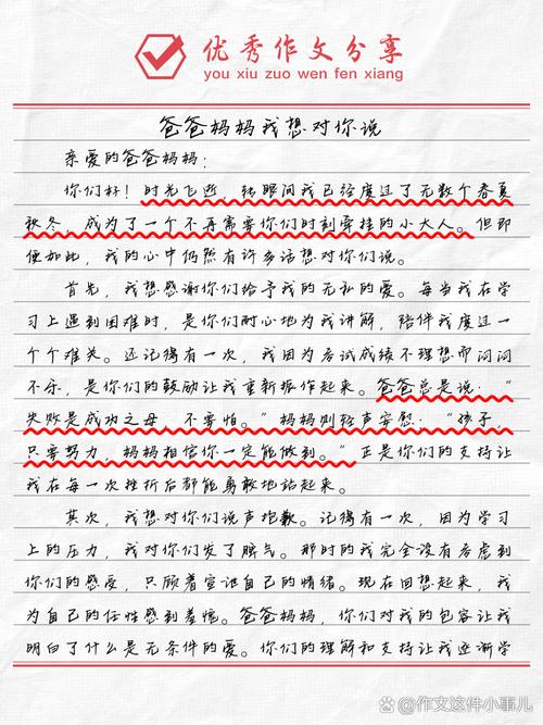 关于父母的作文例文初中