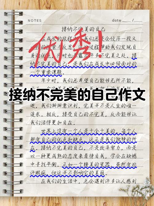 初中作文塑造完美的自己