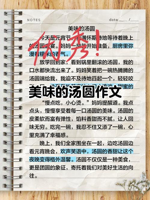 初中作文煮汤圆600字