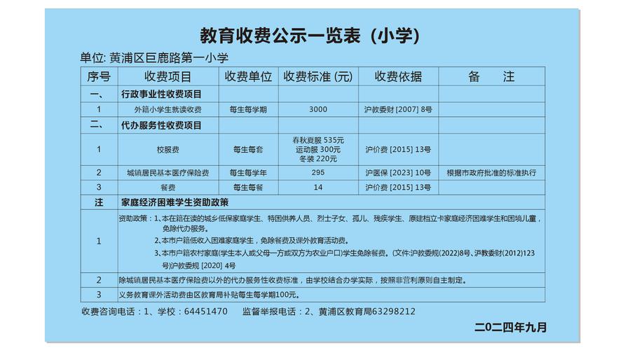 合肥私立小学收费标准