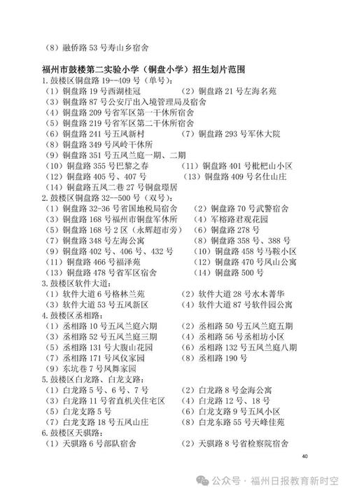 福州2025小学划片
