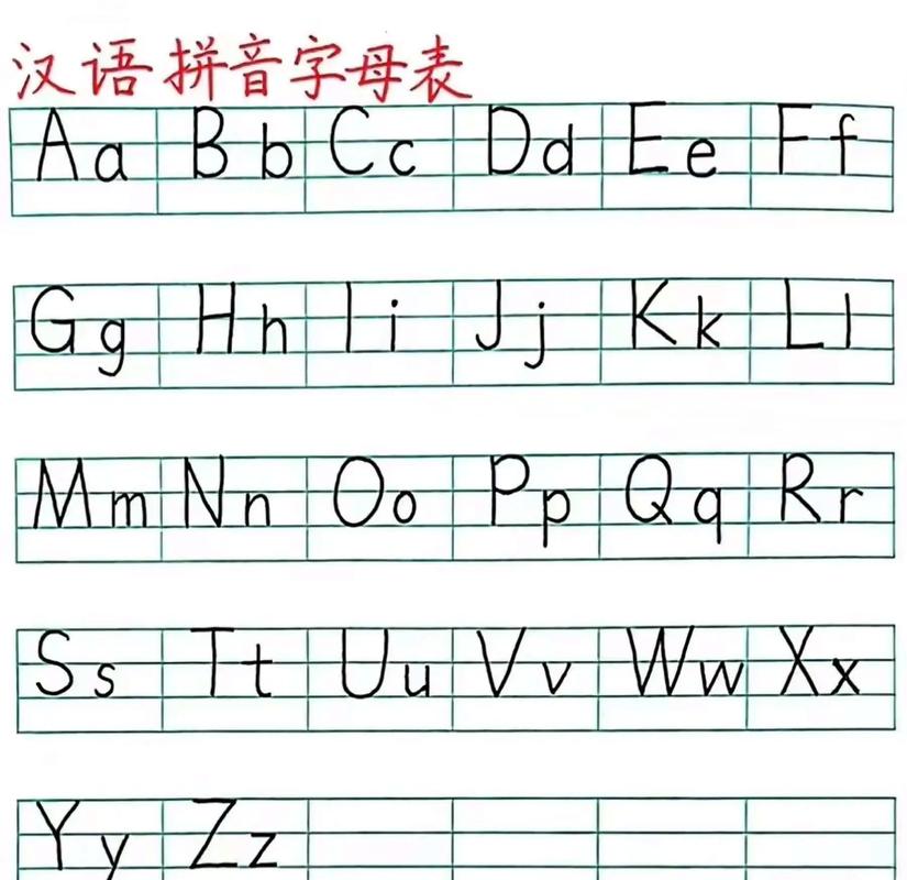 小学一年级语文字母表