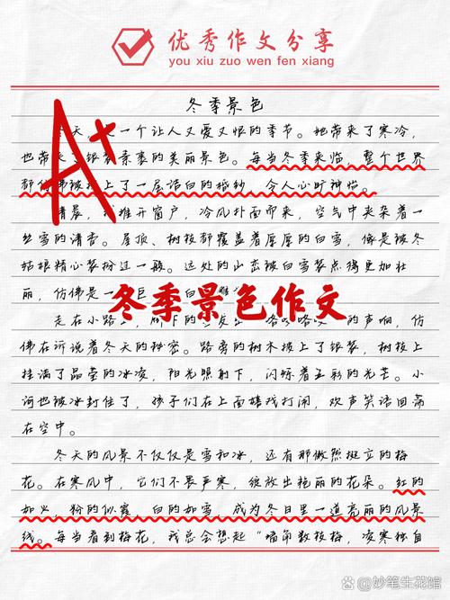 描写冬天家乡的作文初中