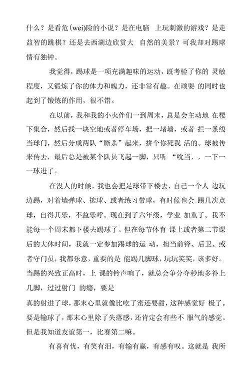 小学生的课余生活作文